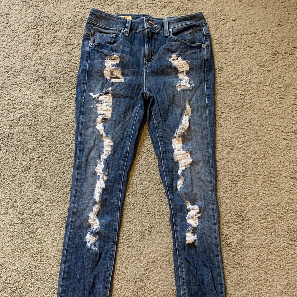 dark wash sold design lab skinny jeans